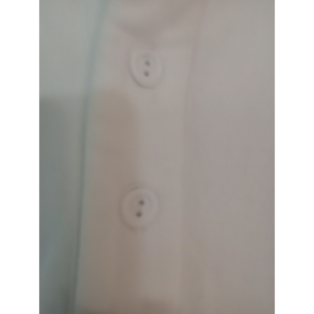 Abercrombie & Fitch Soft A&F Collection White Polo Cropped Sweatshirt Large - Picture 3 of 4